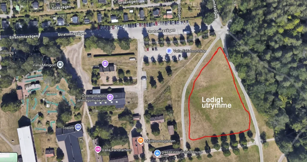 Parkering Valla Fenomenmagasinet