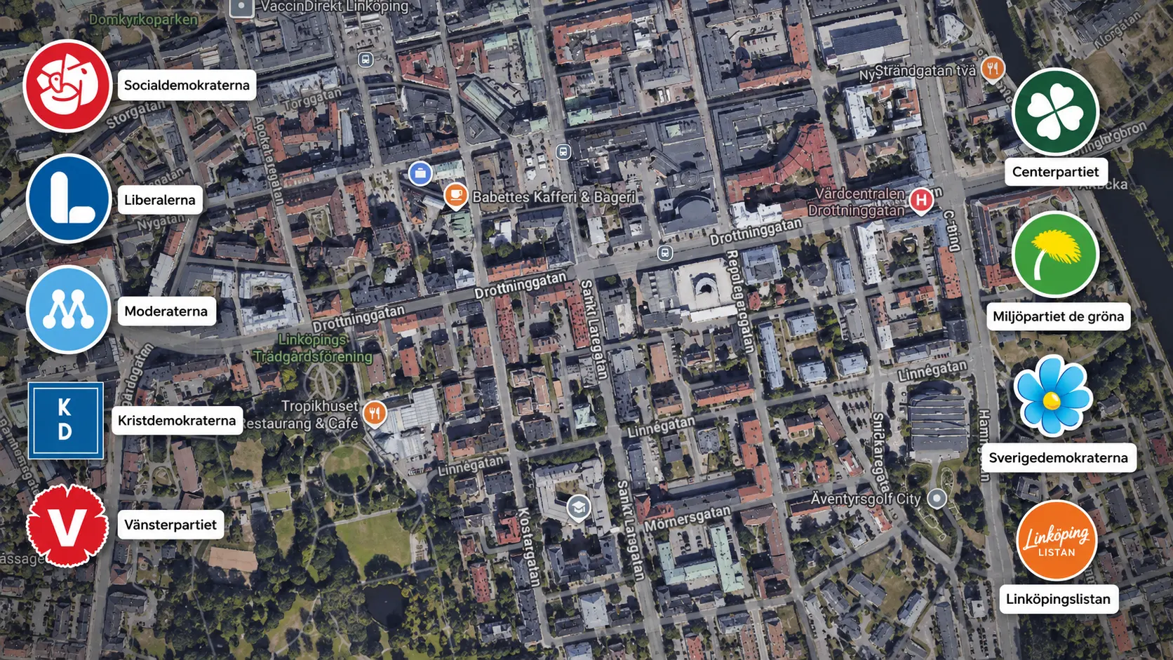 Vilka partier vill öppna Drottninggatan för biltrafik igen? Vilka partier vill öppna Drottninggatan för biltrafik igen?